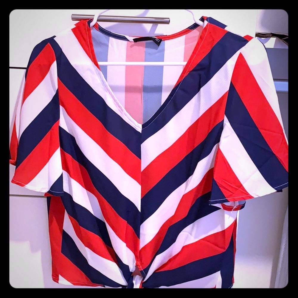 Colorblock/stripe Top